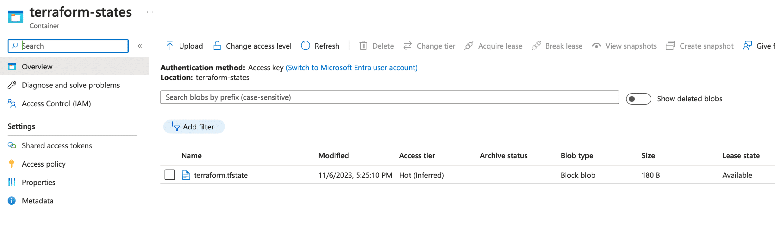 Make a commit to the GitHub repo and push the state file to Azure 3