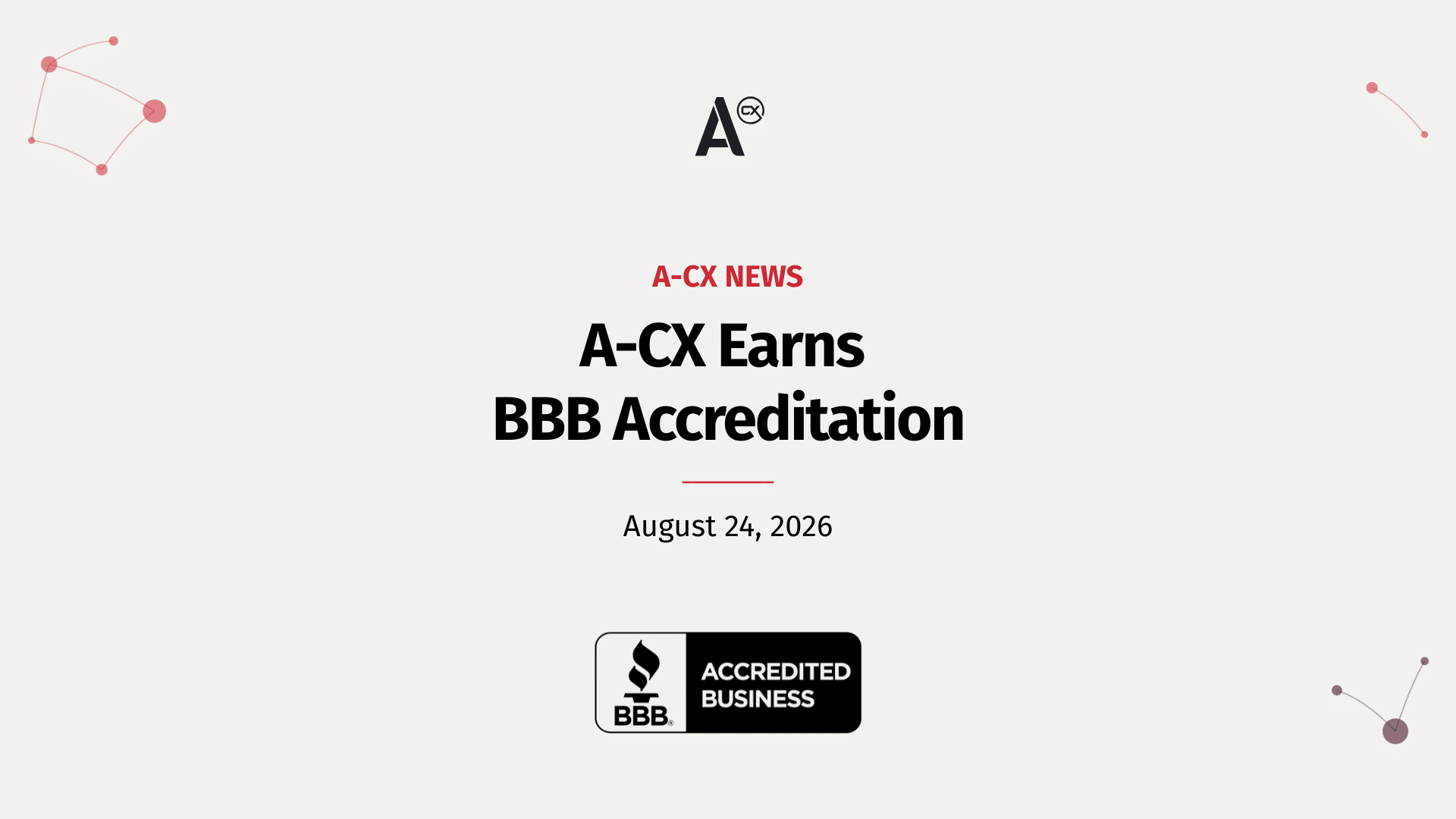 A-CX earns BBB accreditation featured image