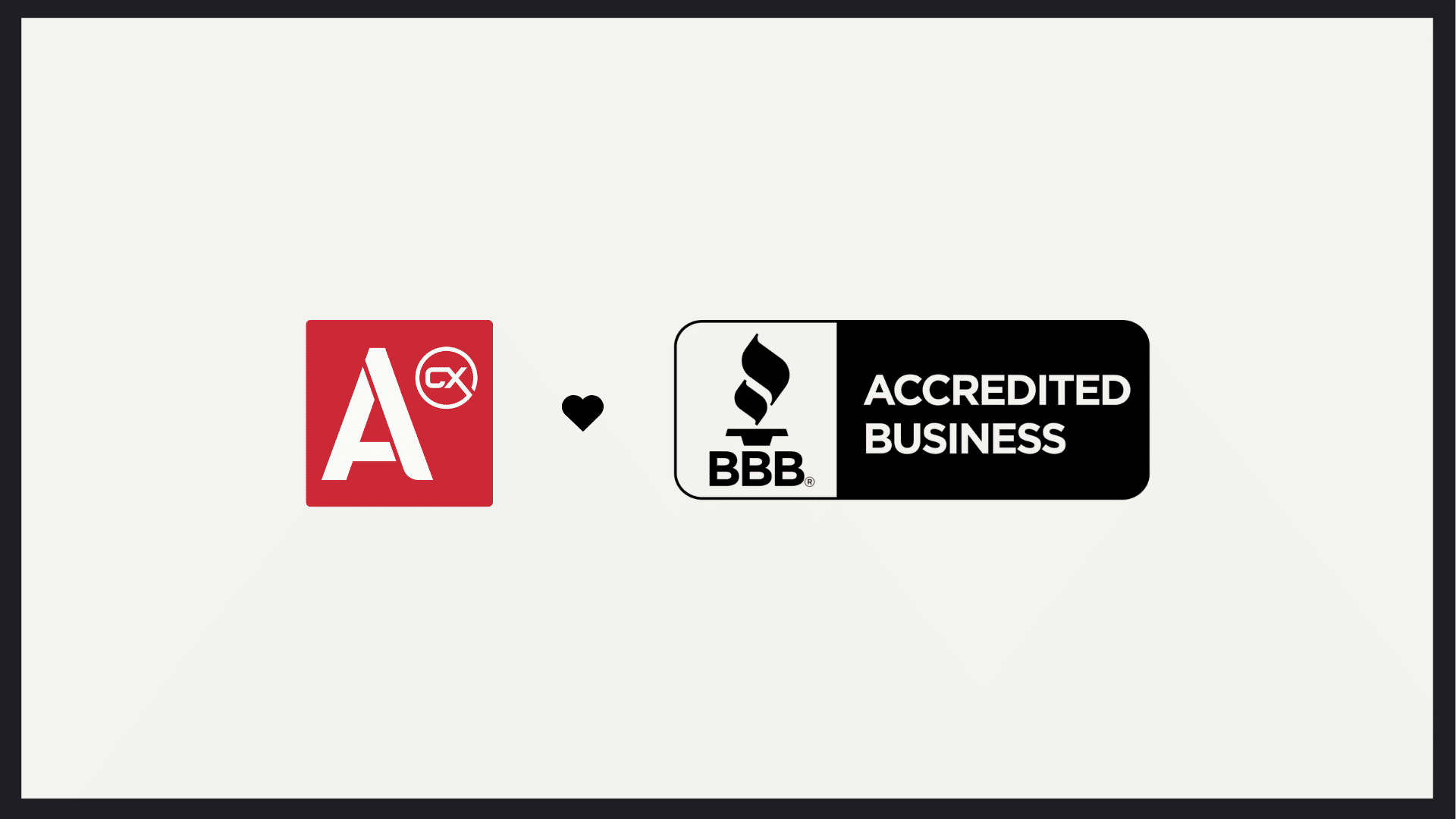 A-CX and BBB logos